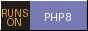 Runs on PHP 8